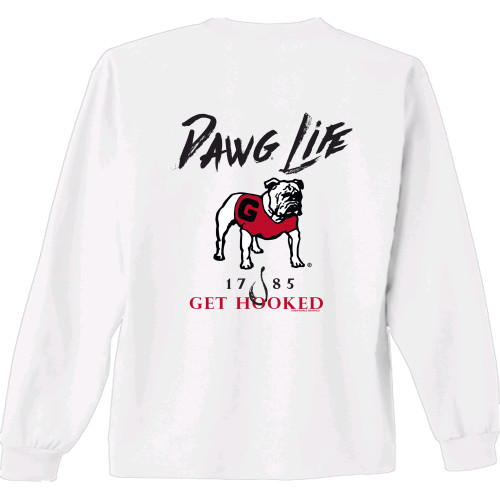 New World Graphics UGA Get Hooked Long Sleeve T-Shirt