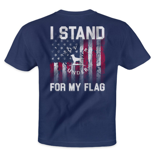 Over Under Stand for the Flag Short Sleeve T-Shirt Over Under Stand for the Flag Short Sleeve T-Shirt