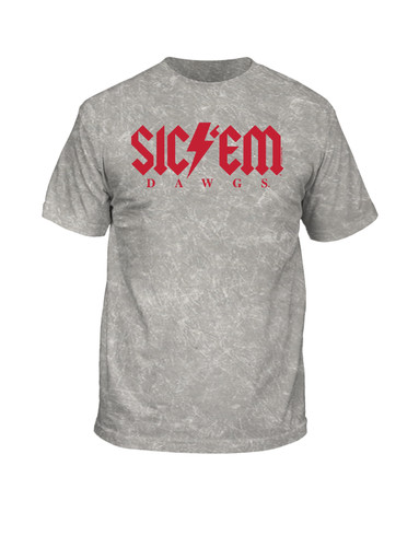 New World Graphics UGA Bolt Red Short Sleeve T-Shirt Graphic Tee New World Graphics UGA Bolt Red Short Sleeve T-Shirt Graphic Tee