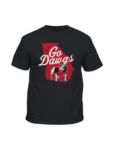 New World Graphics NCAA University of Georgia Go Dawgs Georgia State Adult Unisex Short Sleeve T-Shirt New World Graphics NCAA University of Georgia Go Dawgs Georgia State Adult Unisex Short Sleeve T-Shirt