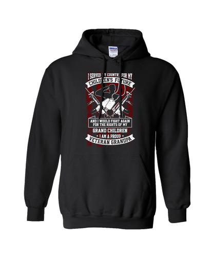 I Served My Country Veteran Grandpa Hooded Sweatshirt