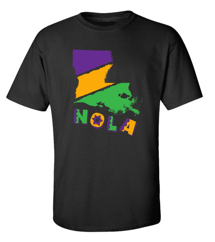 Trenz Shirt Company Nola State Unisex Short Sleeve T-shirt Trenz Shirt Company Nola State Unisex Short Sleeve T-shirt