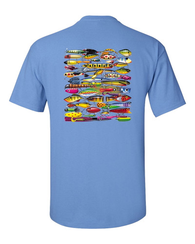 Trenz Shirt Company Fishing Lures Unisex Short Sleeve T-shirt Trenz Shirt Company Fishing Lures Unisex Short Sleeve T-shirt