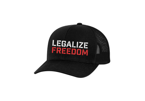 Trenz Shirt Company Legalize Freedom Adult Trucker Hat Trenz Shirt Company Legalize Freedom Adult Trucker Hat