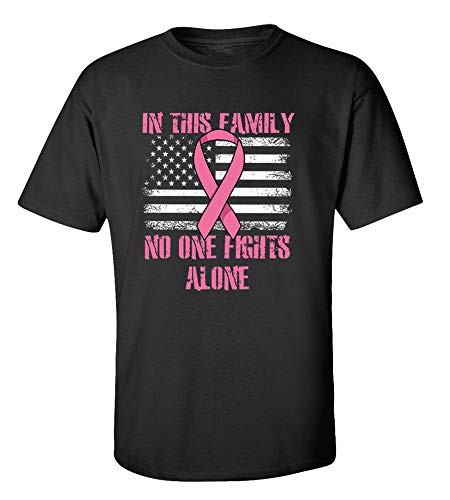 No One Fights Alone Adult Unisex Short Sleeve Tee Shirt Black No One Fights Alone Adult Unisex Short Sleeve Tee Shirt Black