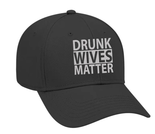 Women's Drunk Wives Matter Funny Twill Baseball Cap Hat with Adjustable Metal Buckle Back Women's Drunk Wives Matter Funny Twill Baseball Cap Hat with Adjustable Metal Buckle Back