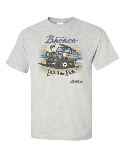 Ford Bronco Enjoy The Ride Beach Wave Surfer Vintage Classic Adult Unisex Short Sleeve T-shirt