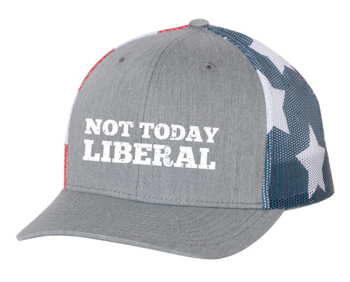 Not Today Liberal Funny Embroidered Mesh Back Trucker Hat