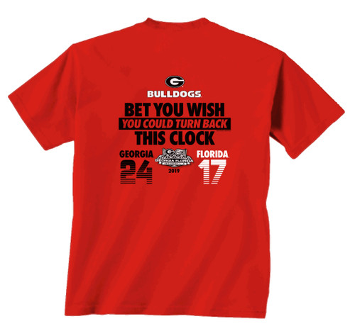 New World Graphics 2019 UGA vs UF Score Short Sleeve T-shirt