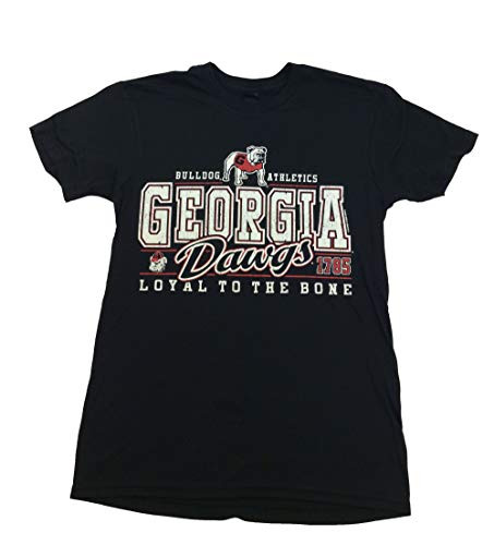 New World Graphics Georgia Dawgs Loyal to The Bone Tee Shirt Black