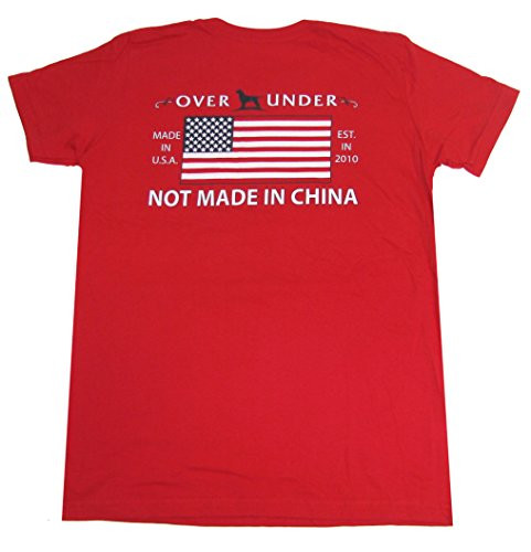 Over Under Youth Made in The USA Tee Shirt yl Red Over Under Youth Made in The USA Tee Shirt yl Red