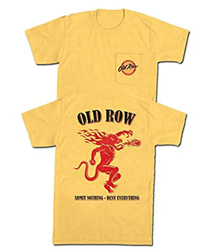 Old Row Spicy Shot Comfort Color Pocket Tee Shirt Black