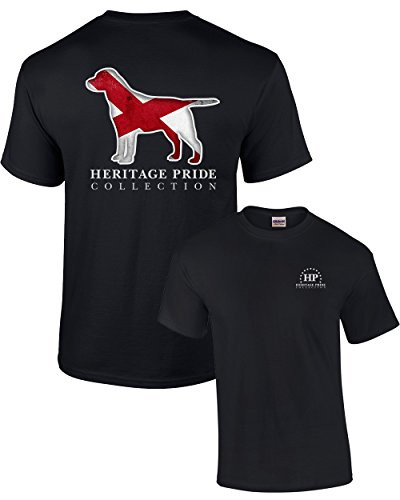 Heritage Pride Alabama Dog Puppy Canine Patriotic American Southern Men's Short Sleeve T-shirt