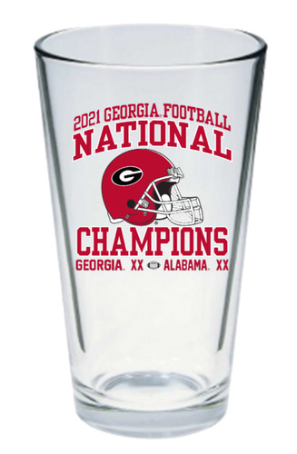 Georgia Bulldogs 2022 National Champions Beer Mug Set of 2