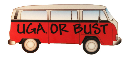 Brass Reminders Co. UGA or Bust University of Georgia Decal, 5 x 2.5 In.