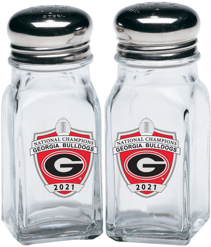 University of Georgia 2021 National Championship Georgia Bulldogs Set of 2 Salt and Pepper Shakers University of Georgia 2021 National Championship Georgia Bulldogs Set of 2 Salt and Pepper Shakers