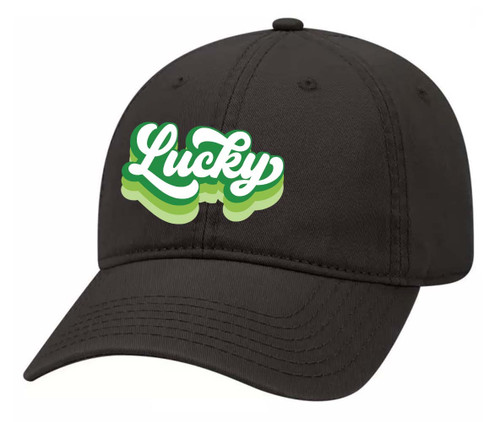 Women's St. Patrick's Day Retro Lucky Embroidered Adjustable Hat Baseball Cap