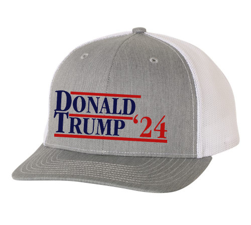 Donald Trump 2024 Political Campaign '24 Men's Embroidered Mesh Back Trucker Hat