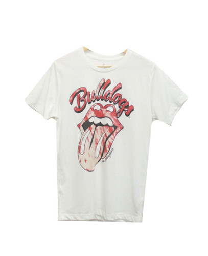 LivyLu Women's UGA Georgia College University Bulldogs Tie Dye Lick Short Sleeve T-Shirt LivyLu Women's UGA Georgia College University Bulldogs Tie Dye Lick Short Sleeve T-Shirt