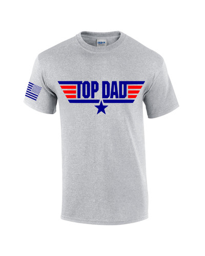 Top Dad Mens USA Patriotic Short Sleeve Men's Fathers Day T-shirt Graphic Tee Top Dad Mens USA Patriotic Short Sleeve Men's Fathers Day T-shirt Graphic Tee