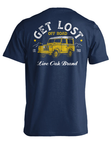 Live Oak Brand Get Lost Off Road Unisex Comfort Colors Pocket Short Sleeve T-shirt
