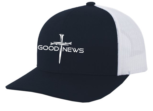 Trenz Shirt Company Christian Good News Cross Embroidered Mens Adjustable Snapback Mesh Back Trucker Hat Trenz Shirt Company Christian Good News Cross Embroidered Mens Adjustable Snapback Mesh Back Trucker Hat