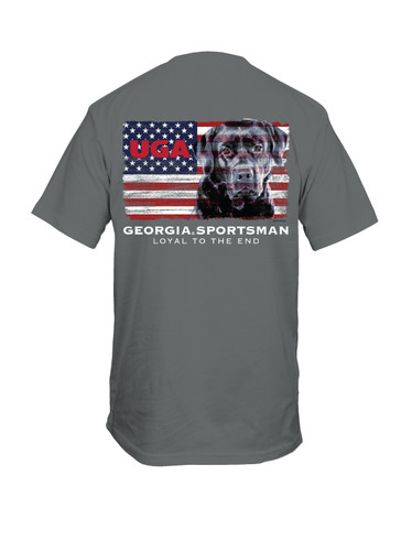 New World Graphics Georgia College Football UGA Lab Flag Adult Unisex Short Sleeve T-Shirt New World Graphics Georgia College Football UGA Lab Flag Adult Unisex Short Sleeve T-Shirt