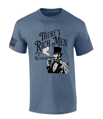 Mens Country Music Tshirt There's Rich Men North Of Richmond Short Sleeve T-shirt Mens Country Music Tshirt There's Rich Men North Of Richmond Short Sleeve T-shirt