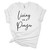 Womens Christian Tshirt Living On A Prayer Short Sleeve T-shirt