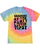 Partying Tie-Dye Womens Errrybody At The Party Gettin' Tipsy Groovy Ladies Short Sleeve T-Shirt