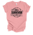 Trenz Shirt Company Womens Funn 1900's Survivor Circle Short Sleeve T-Shirt