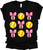 Trenz Shirt Company Coquette Softball and Bows Womens Short Sleeve T-shirt