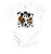 Trenz Shirt Company Sunflower Cow Print Ghost Short Sleeve T-shirt