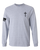 Trenz Shirt Company Christian Shirt Faith Cross Crest American Flag Mens Long-Sleeve Graphic T-Shirt