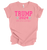 Trenz Shirt Company Womens Cute Girly Trump 2024 Cursive MAGA Short Sleeve T-Shirt