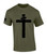 Trenz Shirt Company Mens Christian Tshirt Cross With Crown Jesus Short Sleeve T-shirt