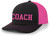 Trenz Shirt Company Coach Hat Mens Head Coach Sports Team Color Coach Embroidered Trucker Hat