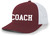 Trenz Shirt Company Coach Hat Mens Head Coach Sports Team Color Coach Embroidered Trucker Hat