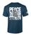 Patriot Pride Bold Peace Through Strength Trump In Wording Mens Short-Sleeve T-Shirt