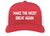 Trenz Shirt Company Mens Snapback Trucker Hat - Embroidered Make The West Great Again, Mesh Back Design
