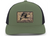 Heritage Pride Men's Hunting Trucker Hat - Flying Mallard Duck Engraved Camo Leather Patch, Mesh Back Design