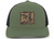 Heritage Pride Men's Hunting Trucker Hat - Simple Mallard Duck Engraved Camo Leather Patch, Mesh Back Design