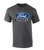 Trenz Shirt Company Mens Graphic T-Shirt - Distressed Ford Oval Tractor Design, Blue
