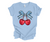Patriot Pride Reckless Patriot Women's 4th of July Graphic T-Shirt - Patriotic Bow And Cherries Design