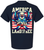 Patriot Pride Men's Graphic T-Shirt - Red, White, & Blue Eagle, America Land of The Free Design