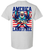 Patriot Pride Men's Graphic T-Shirt - Red, White, & Blue Eagle, America Land of The Free Design