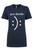 Funny Happy or Sad Emoticon Graphic Ladies Fit Tee Shirt Indigo