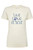 Live Love Rescue Paw Print Ladies Slim Fit Short Sleeve Tee Shirt Ivory