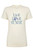 Live Love Rescue Paw Print Ladies Slim Fit Short Sleeve Tee Shirt Ivory