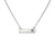Women's Silver Rhodium Initial Bar Necklace